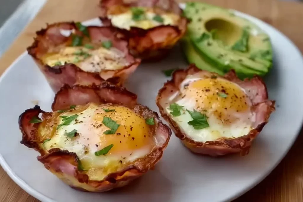 Keto Breakfast Cups filled with eggs, cheese, and vegetables for a low-carb meal.