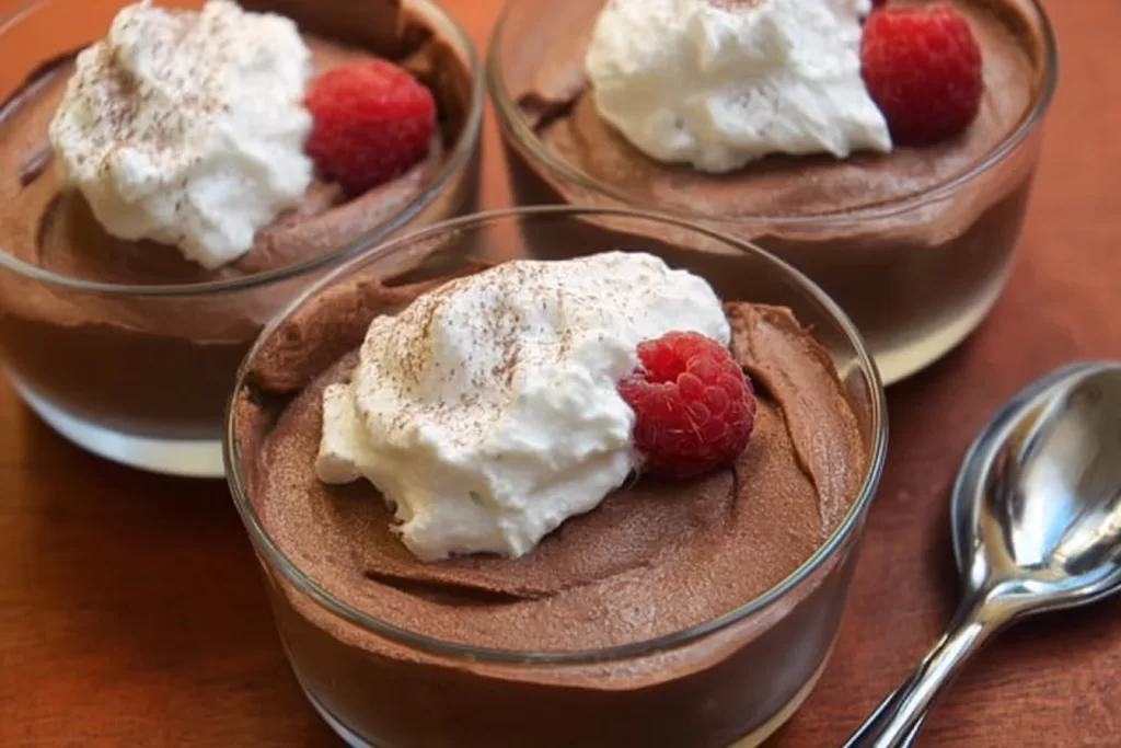 Delicious Keto Chocolate Mousse dessert in a stylish glass.
