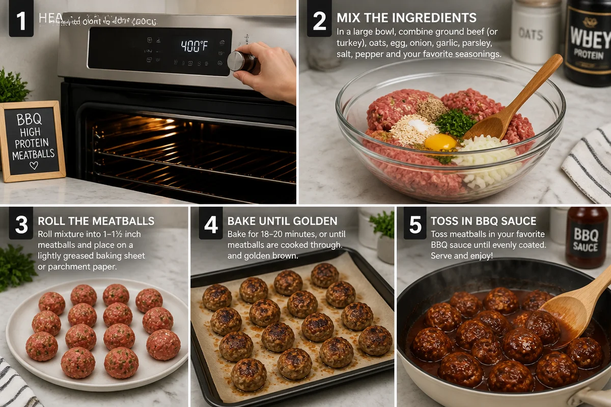 BBQ High Protein Meatballs &ndash; Delicious & Satisfying Snack!