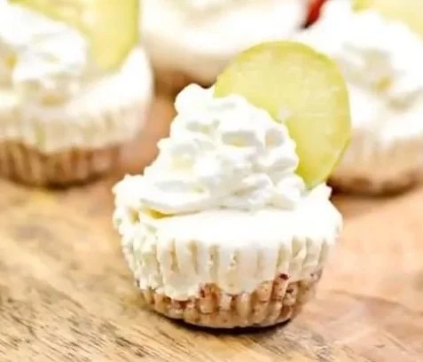 Delicious Keto Lime Cheesecake Bites on a plate garnished with lime slices
